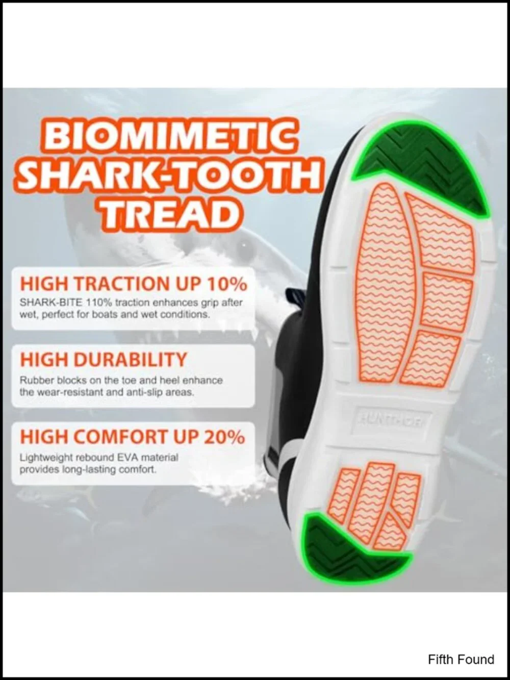 Anti-Slip Waterproof Rubber & Neoprene Deck Boots for Fishing Sailing Outdoors